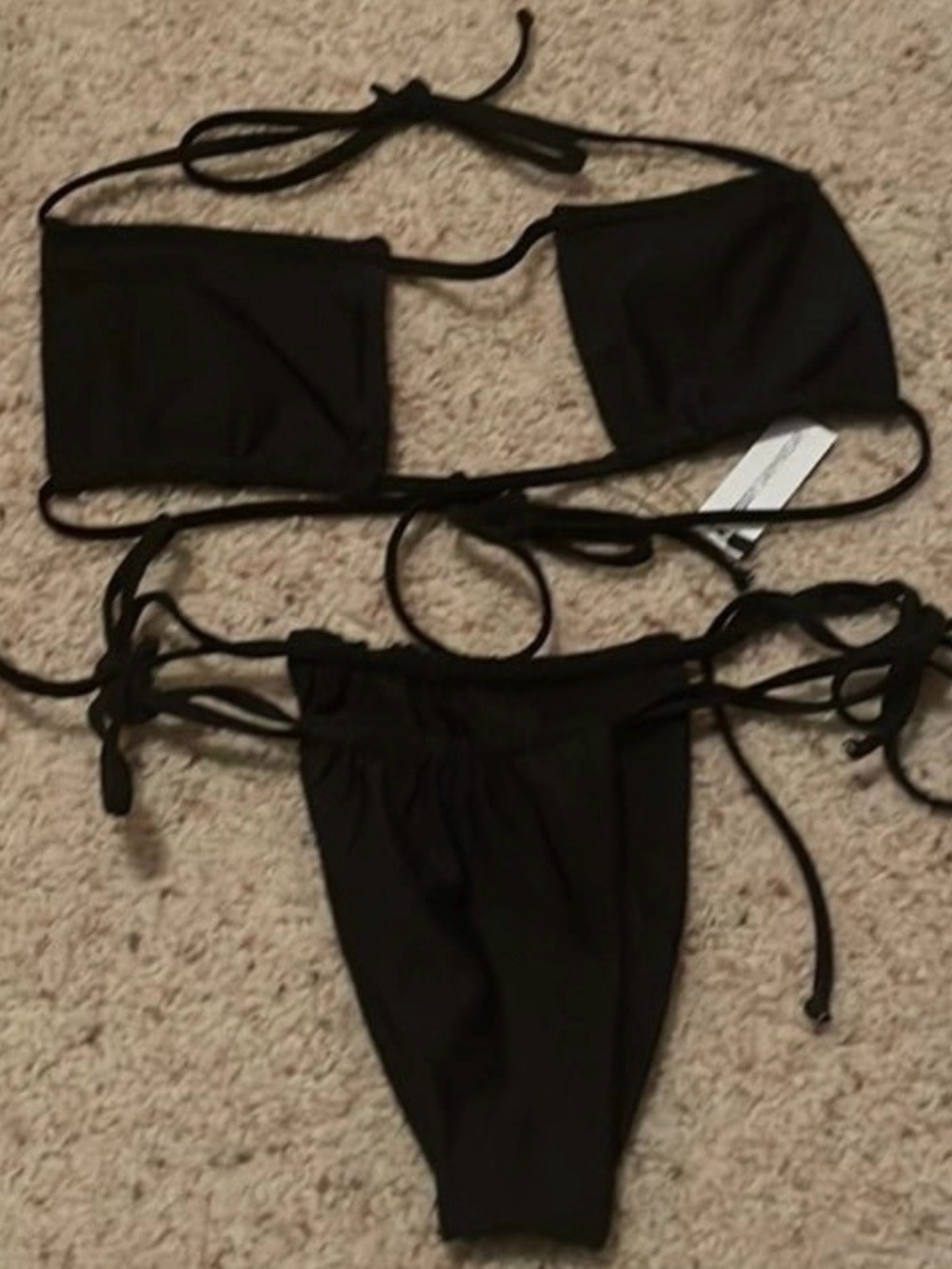 Nessy Swimwear Black Bikini Set